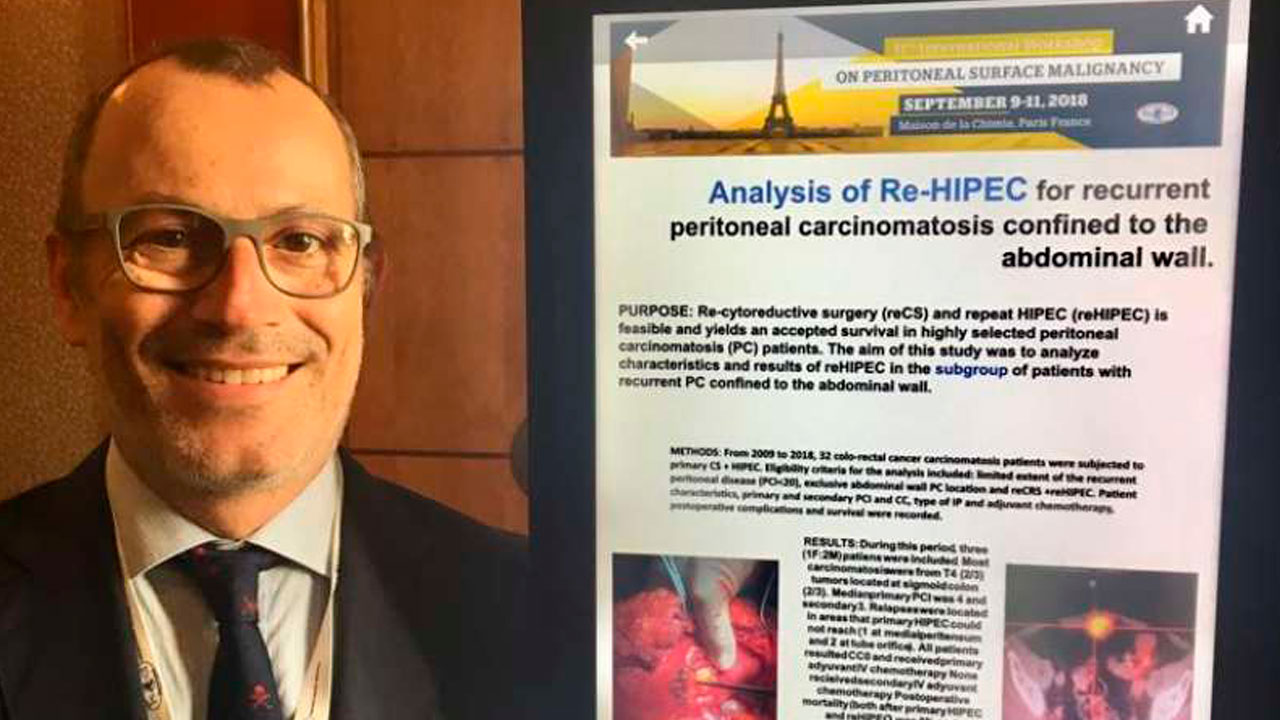 El Hospital Provincial de Castellón presenta en París los resultados de los casos de carcinomatosis tratados