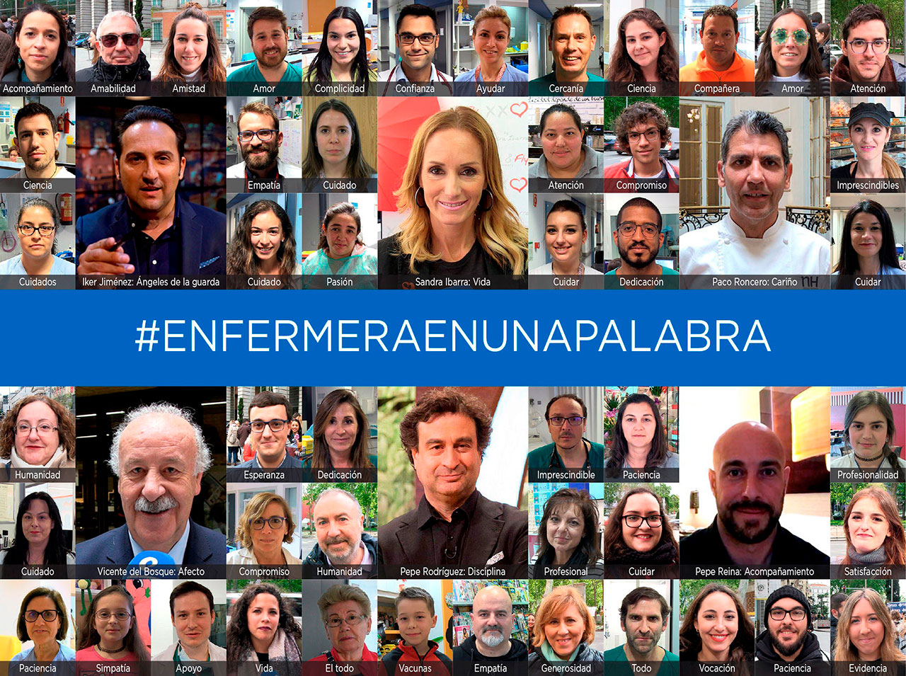 #EnfermeraEnUnaPalabra, una campaña para visibilizar la labor de la enfermería y su relación con los pacientes